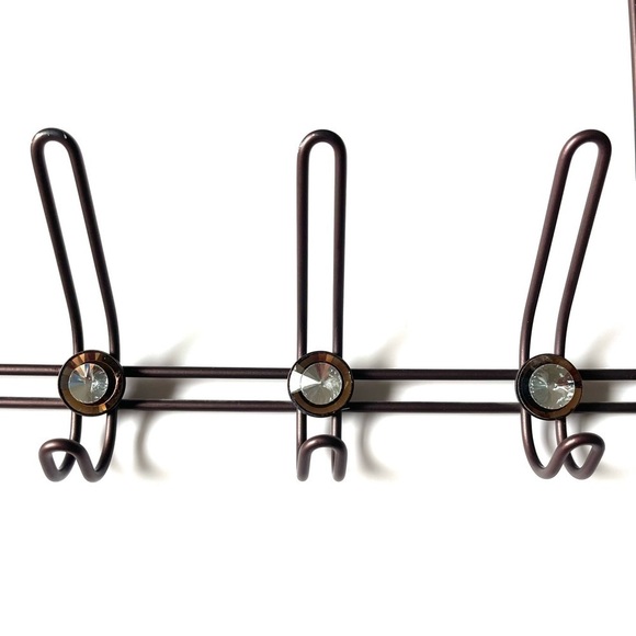 BROWN Over-the-door Hanging Coat Rack - Picture 2 of 4